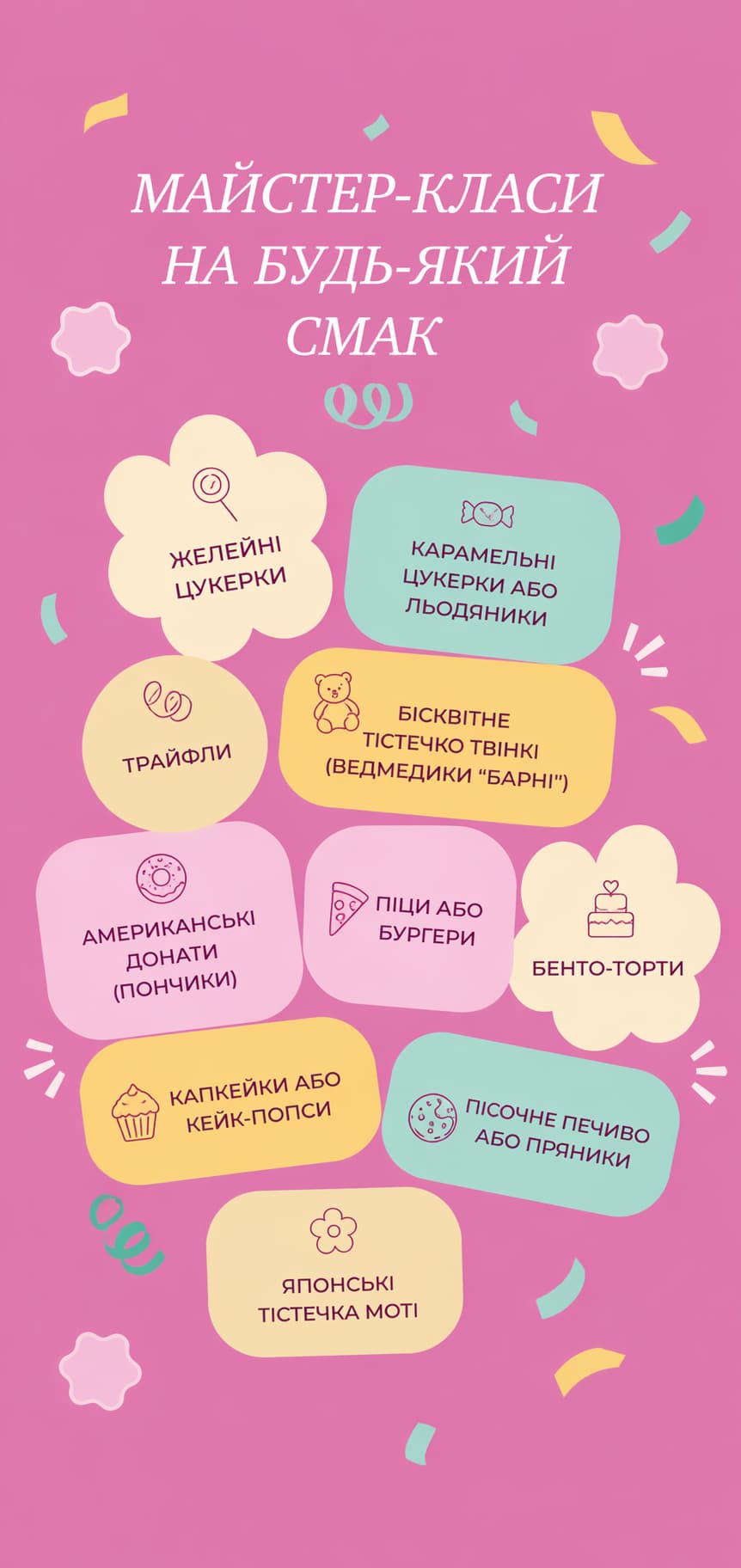 Майстер-класи в Zuckerwill