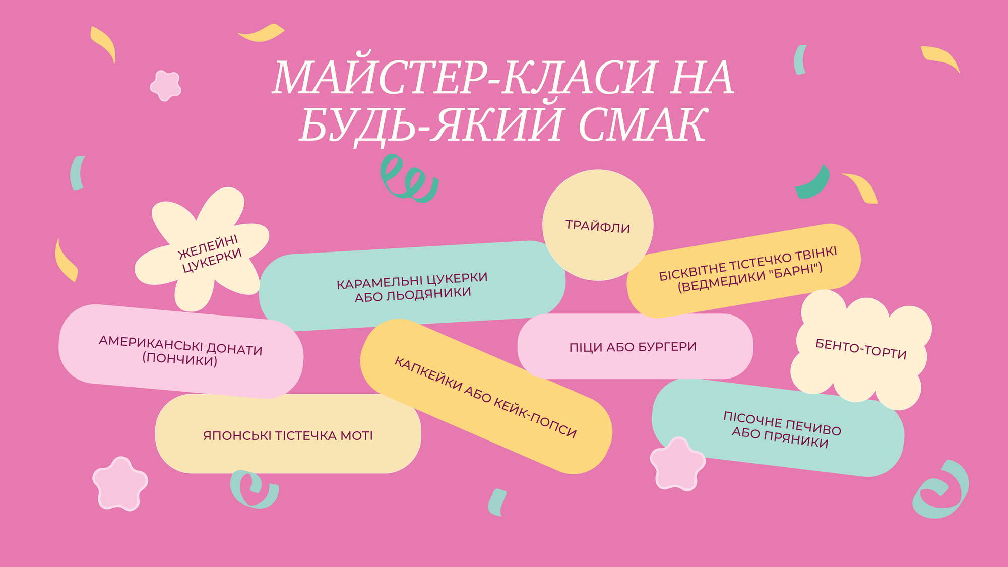 Майстер-класи в Zuckerwill